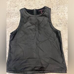 Material Girl - Matte Black Sleeveless Top